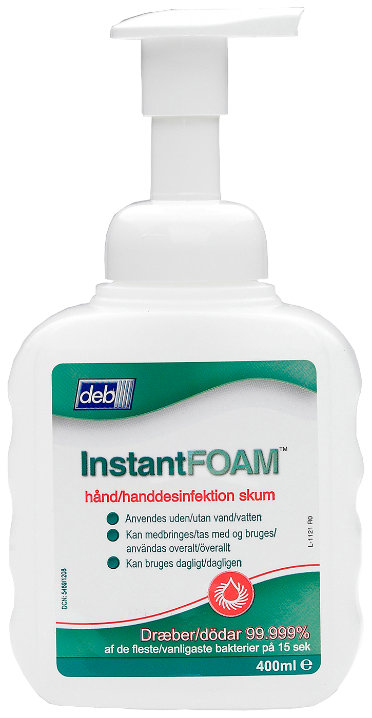 HANDDESINFEKTION DEB INSTANTFOAM COMPLETE 400 ML
