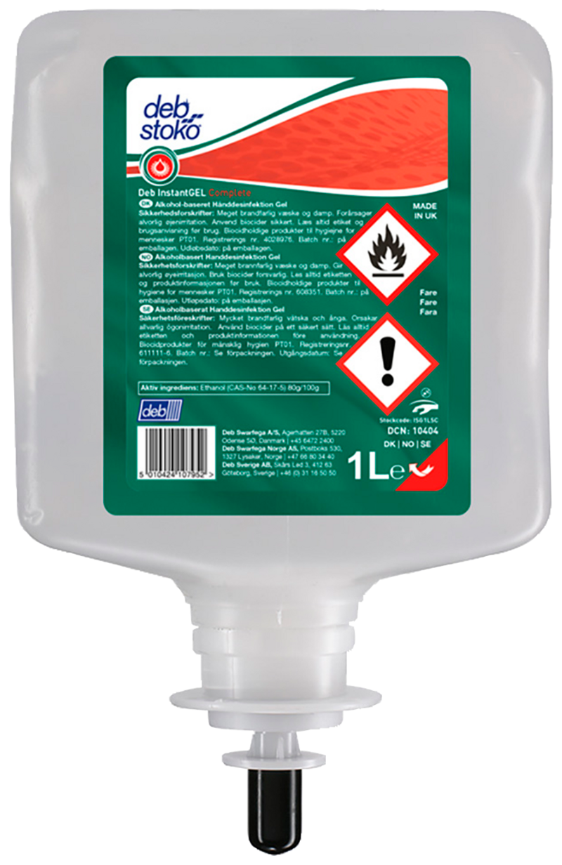 HANDDESINFEKTION INSTANTGEL COMPLETE DEB 1 L