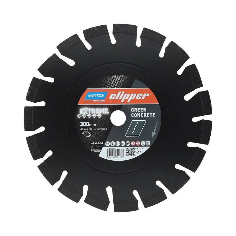 DIAMANTKLINGA CLIPPER EXTREME GREEN CONCRETE 300X25,4