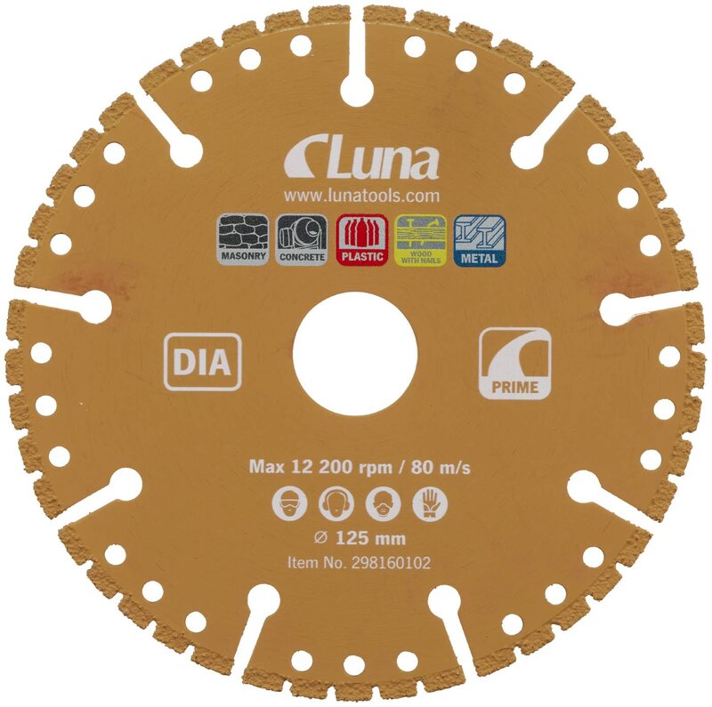 KAPSKIVA LUNA DIA PRIME 125X1,6X22