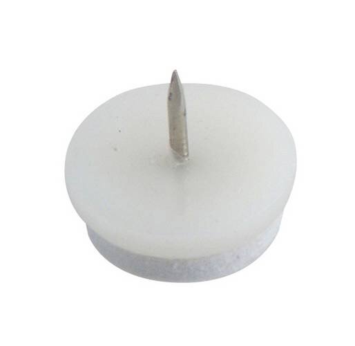 GOLVSKYDD MILLERS PLAST/FILT/SPIK VIT Ø18MM