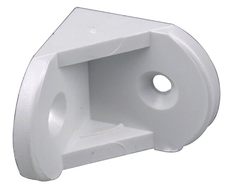 MÖBELVINKEL MILLERS PLAST VIT 27X27MM