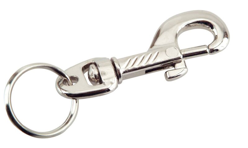 KARBINHAKE/NYCKELRING MILLERS NICKEL 60MM
