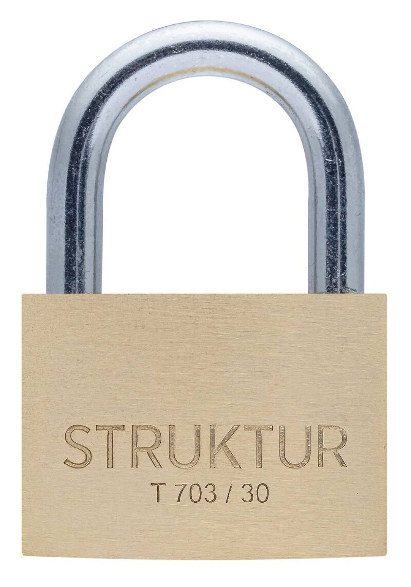 HÄNGLÅS STRUKTUR MÄSSING T 703/30