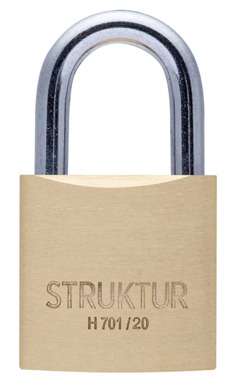 HÄNGLÅS STRUKTUR MÄSSING H 701/20