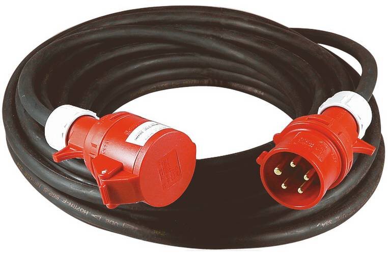 SKARVKABEL M FASVÄXLARE BYGG-STRÖM H07RN-F IP44 16A/400V 25M