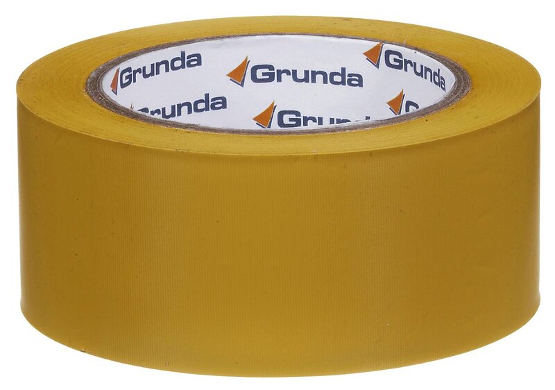 SKYDDSTEJP GRUNDA BYGGTEJP MÖNSTRAD 50MMX33M GUL