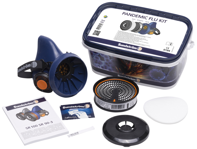 HALVMASK PANDEMIC FLU KIT H05-5812 SUNDSTRÖM S/M