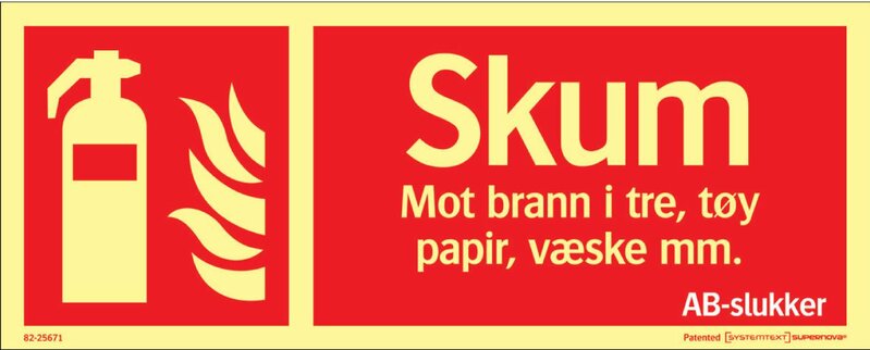 SKYLT 8225671 SUPERNOVA SKUMSLÄCKARE 250X100MM NO