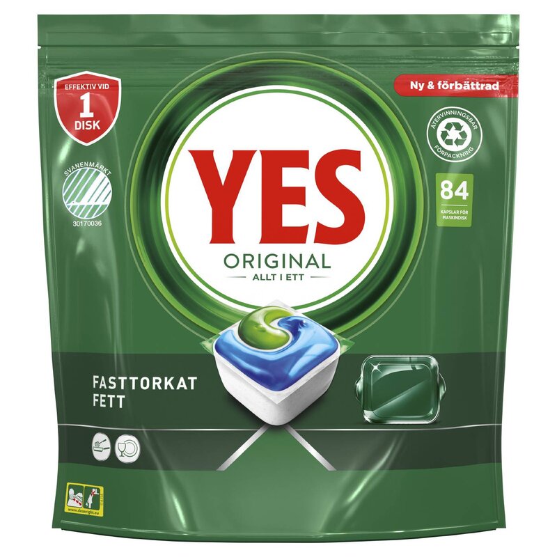 MASKINDISKMEDEL POWERDROPS ALL IN ONE ORIGINAL YES 84ST