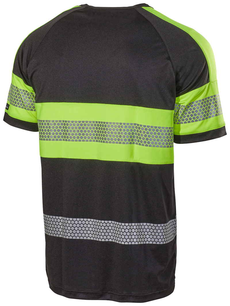 T-SHIRT 6110P L.BRADOR SVART/GUL XS