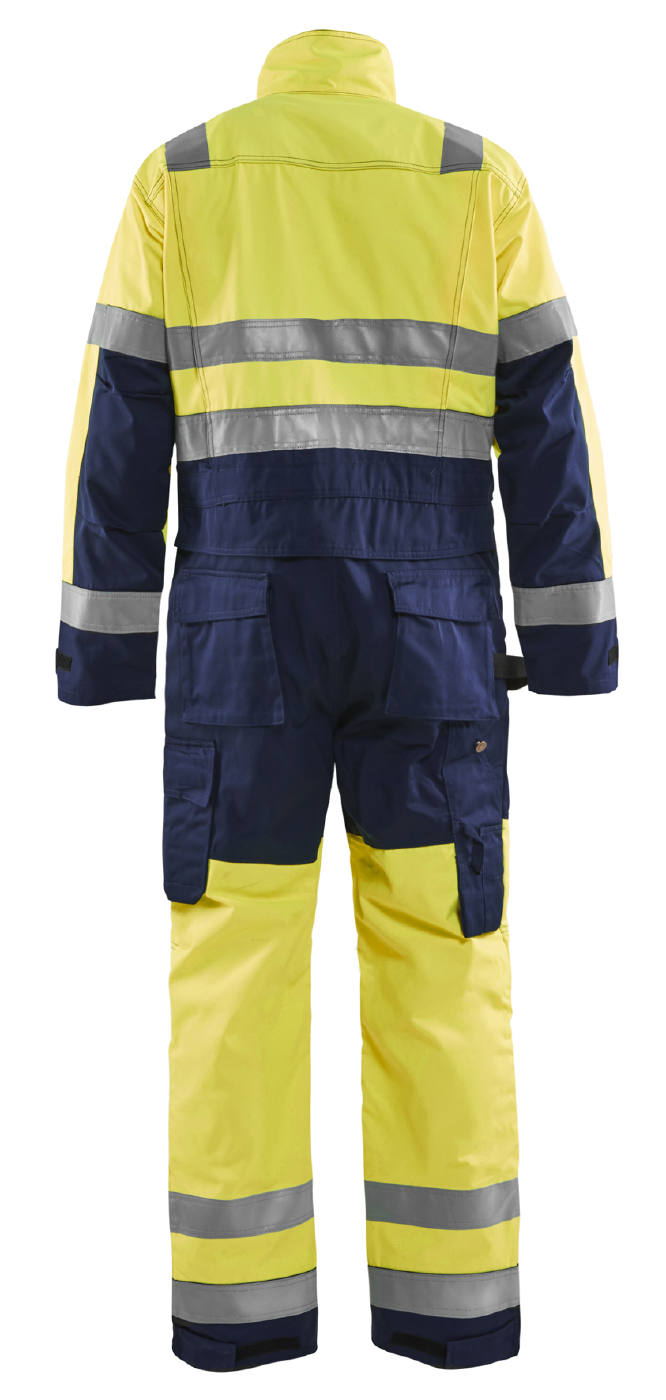 OVERALL 63731804 BLÅKLÄDER GUL/MARINBLÅ C46